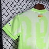 2024-25 Barcelona third green kids kit