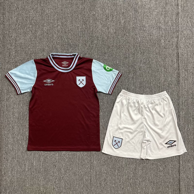 2024-25 West Ham home kids kit