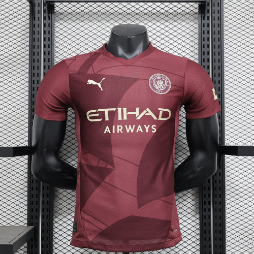 Manchester City 2024-25 third player /fan version(The player version is more slim fit, it is recommended to buy one size larger)