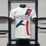 2024-25 paris saint  away white player version (The player version is more slim fit, it is recommended to buy one size larger)
