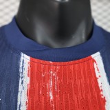 2024-25 Paris home player version(The player version is more slim fit, it is recommended to buy one size larger) jersey