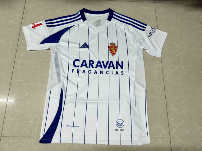 2024-25 Zaragoza home soccer jersey