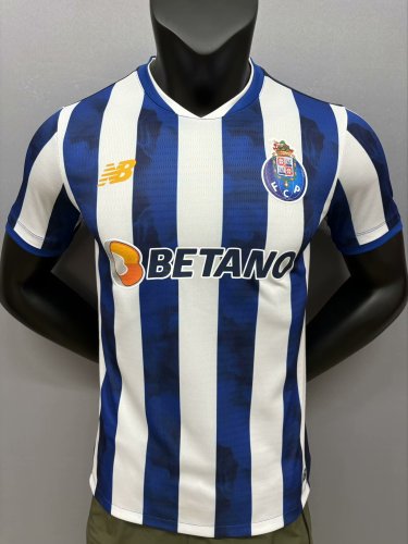 2024-25 Porto Player version home(The player version is more slim fit, it is recommended to buy one size larger)