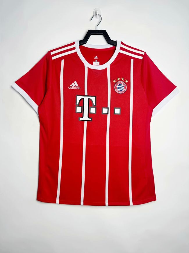 Retro bayern 2017-18 home soccer jerseys