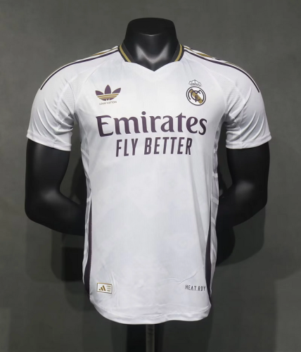 2024-25 Real Madrid white special player version(The player version is more slim fit, it is recommended to buy one size larger)