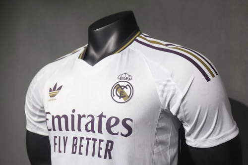 2024-25 Real Madrid white special player version(The player version is more slim fit, it is recommended to buy one size larger)