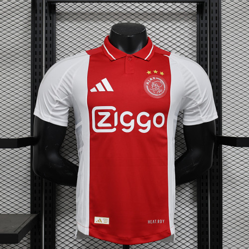 Player Version 2024-25 Ajax Home(The player version is more slim fit, it is recommended to buy one size larger)