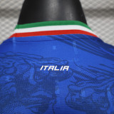 2024-25 Italy blue Special Player version jersey(The player version is more slim fit, it is recommended to buy one size larger)