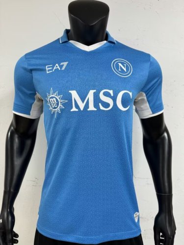 2024-25 Napoli home player version soccer jersey (The player version is more slim fit, it is recommended to buy one size larger)