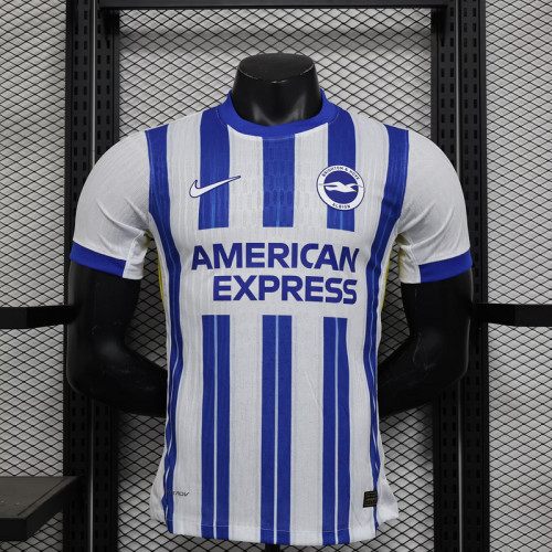 brighton 2024-25 home player version(The player version is more slim fit, it is recommended to buy one size larger)