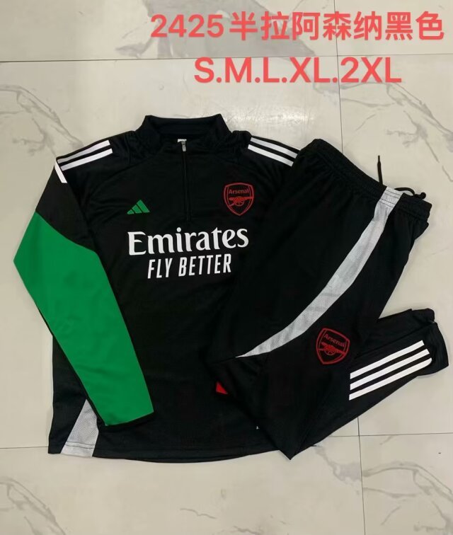 arsenal 2024 black training suit