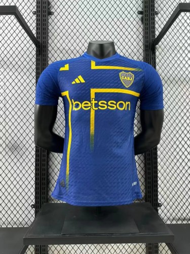 Boca 2024-25 third blue player version S-3XL(The player version is more slim fit, it is recommended to buy one size larger)