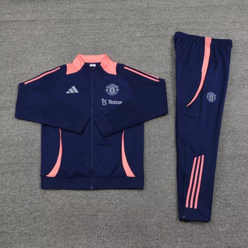 Manchester United 2024 navy blue jacket set