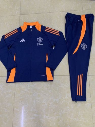 Manchester United 2024 navy blue jacket set