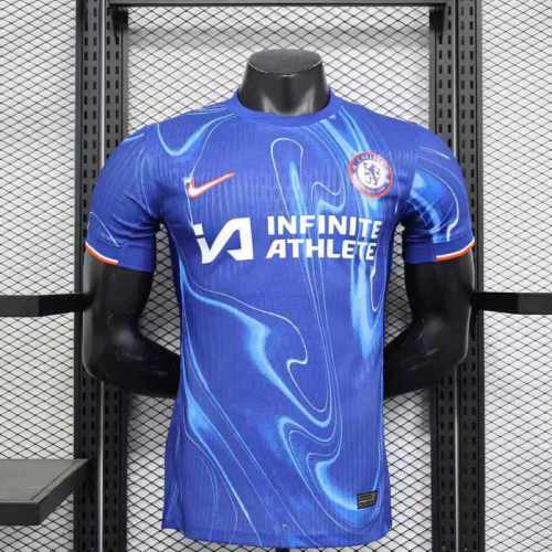2024-25 chelsea blue home player version(The player version is more slim fit, it is recommended to buy one size larger)
