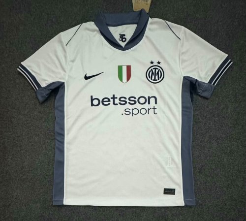 Inter Milan 2024-25 away white football jersey S-4XL