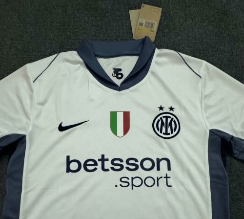 Inter Milan 2024-25 away white football jersey S-4XL