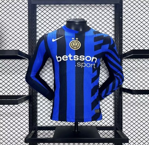 2024-25 Inter Milan Home Long sleeve Player version jersey