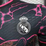 Player Version 2024-25 Real Madrid Black/Purple Special Jersey(The player version is more slim fit, it is recommended to buy one size larger)