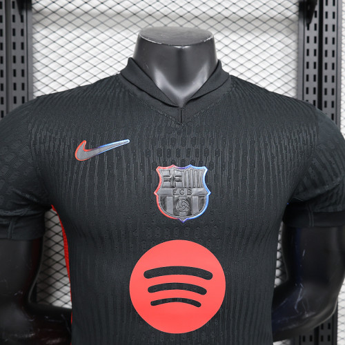 2024-25 Barcelona away player version (Big Sponsor )(The player version is more slim fit, it is recommended to buy one size larger)