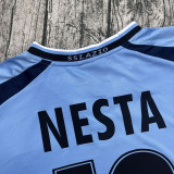 2001-02 Lazio home retro long sleeves jersey