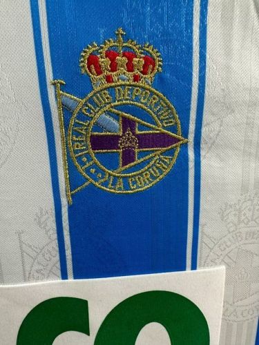 1997-98 La Coruna home retro soccer jersey