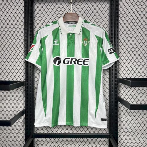 2024-25 Betis home jersey with Sponsor(GREE)