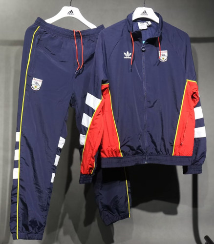 2024-25 arsenal dark blue windbreaker suit