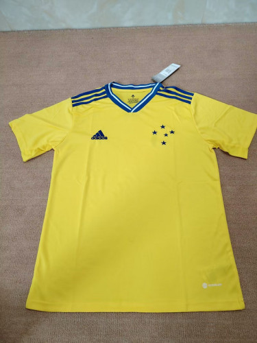 2024-25 Cruzeiro away yellow soccer jersey