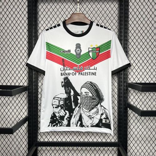 2024-25 CD Palestino White Graffiti Jersey S-4XL