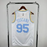 Los Angeles Lakers 2023-24 TOSCANO#95 Retro Jersey