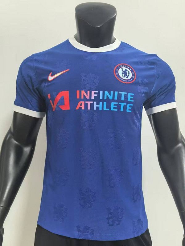 2024-25 chelsea blue Training Jersey Player version(The player version is more slim fit, it is recommended to buy one size larger)
