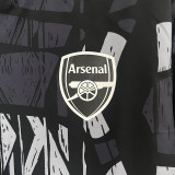  2024-25 arsenal gray and black windbreaker