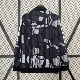  2024-25 arsenal gray and black windbreaker