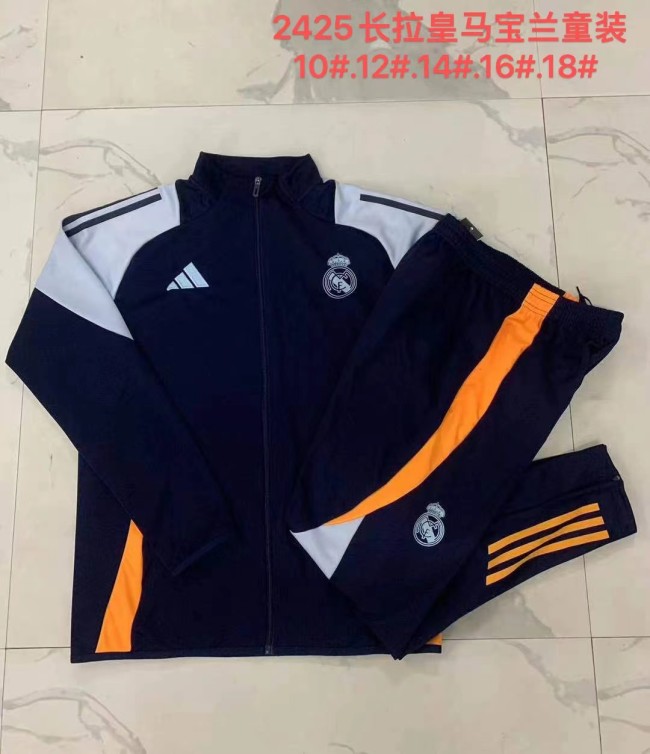 E882# 2024-25 Long Pull Real Madrid Baolan Set (kids)