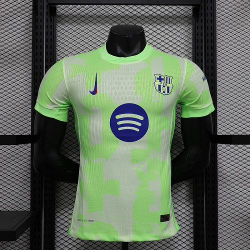 2024-25 Barcelona Third away player version jersey (Big Sponsor) (The player version is more slim fit, it is recommended to buy one size larger)