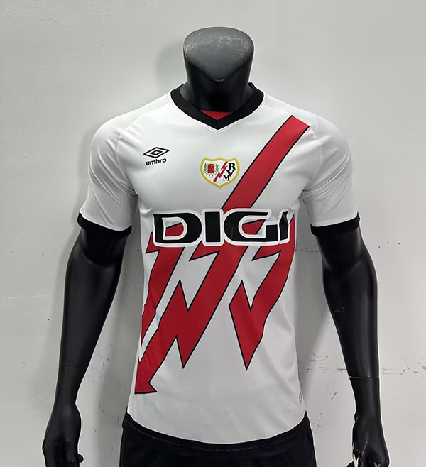 Rayo Vallecano 2024-25 home player version (The player version is more slim fit, it is recommended to buy one size larger)