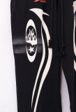 8169*P100 hellstar terry fabric American trendy brand terry washed distressed trousers/high street retro trousers