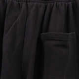 8170*P100hellstar terry fabric American trendy brand terry washed distressed trousers/high street retro trousers
