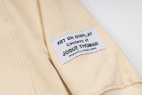 G394*P118 GALLERY DEPT heavy sweatshirt with splash ink letter embroidery