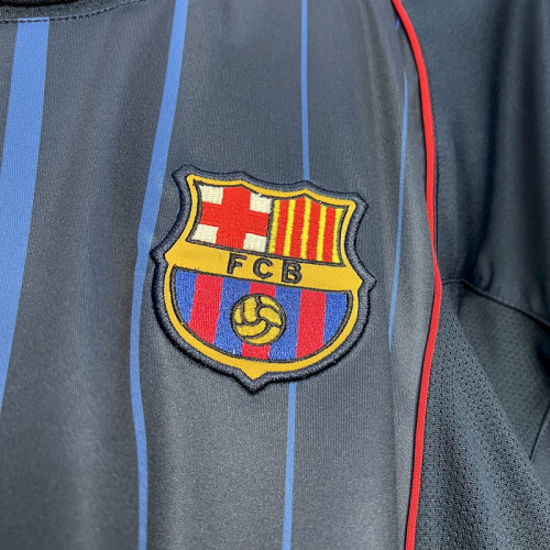 2004-05 Barcelona away blue retro jersey