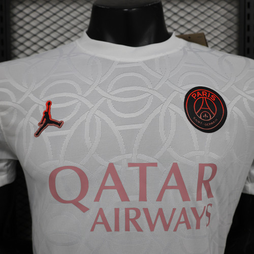2024-25 paris saint germain white special player version(The player version is more slim fit, it is recommended to buy one size larger)