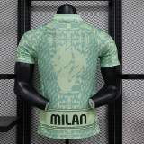AC Milan 2024 green special player version (The player version is more slim fit, it is recommended to buy one size larger)