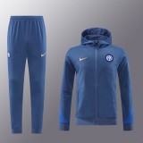 2024 Inter Milan 01 light blue hoodie suit