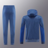 2024 Inter Milan 01 light blue hoodie suit