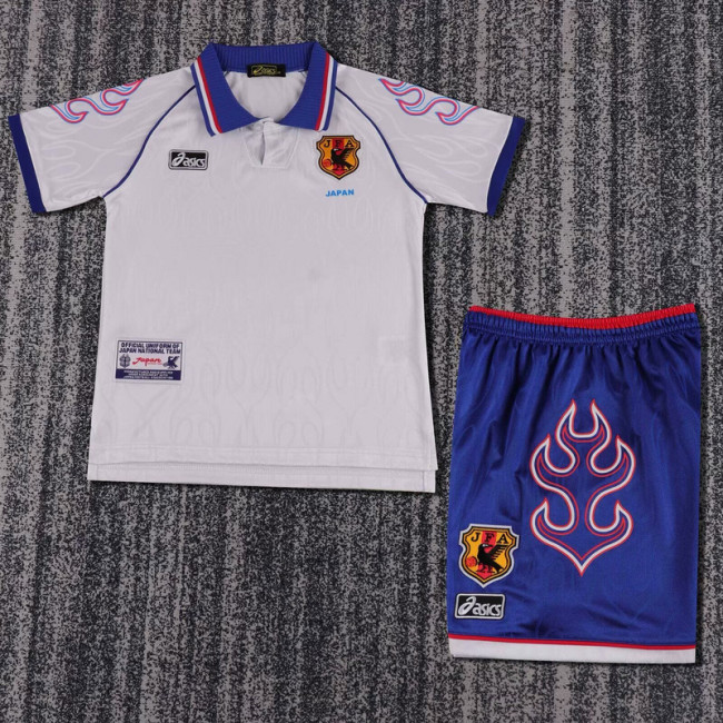 1998 Japan away white retro kids kit