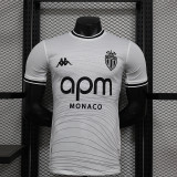 2024-25 Monaco white player version (The player version is more slim fit, it is recommended to buy one size larger)