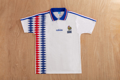 1994 France away white retro jersey