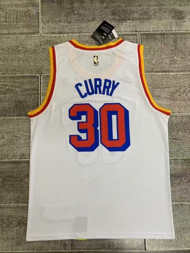 2024-25 Season Warriors No. 30 Curry Retro Version White