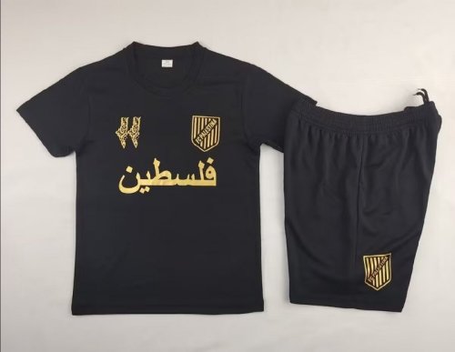 2024-25 Palestino Black kids kit